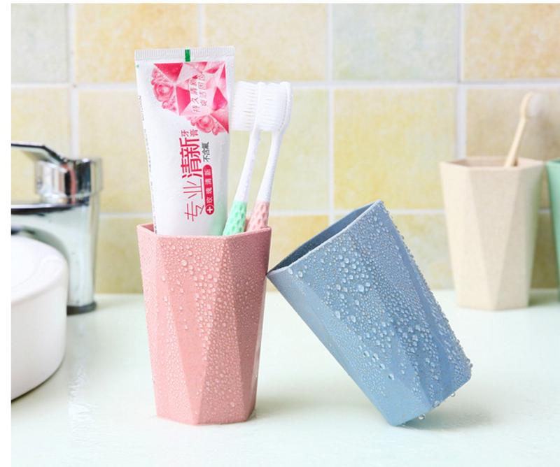 Instagram mouthwash cup, cute, simple, light luxury style, household plastic couple brushing cup, student dormitory transparent washing cup Tumbler