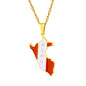 Hot selling creative world maps, national flags, necklaces, pendants,Women and men jewelry,tiktok shop