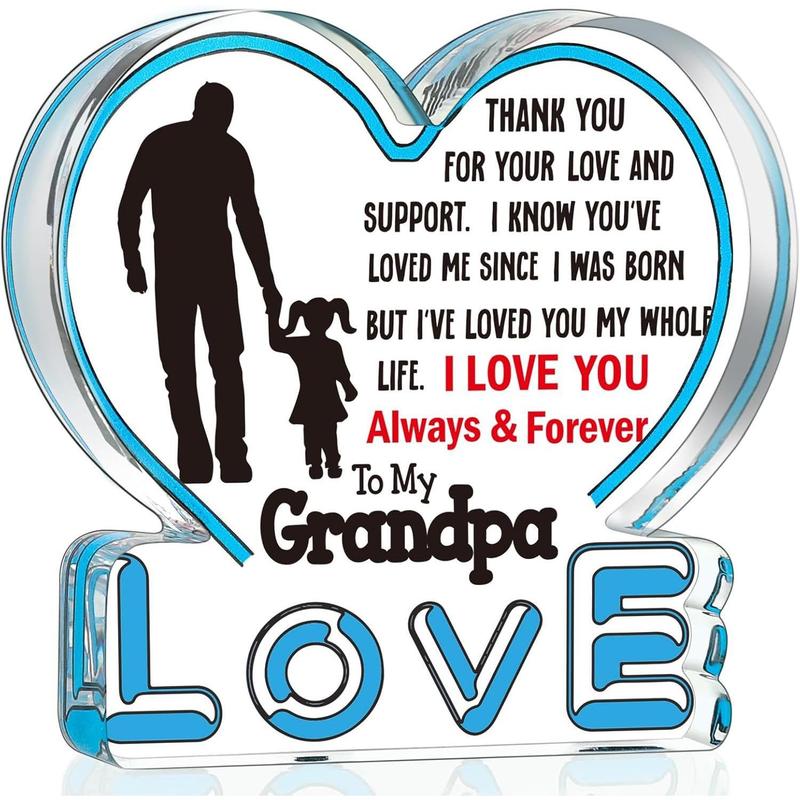 Gifts for Dad From Son, Thank You Gift for Dad Daddy Father Bonus Dad, Dad Birthday Father's Day Gift Ideas, Best Dad Acrylic Keepsake