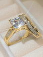 Elegant Rhinestone Decorated Promise Rings for Women, Summer 2024 Fashion Jewelry for Party, Daily Clothing Decor, Trendy & Exquisite Wedding Party Accessories Gifts, for Fall