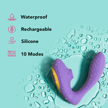 Romp Reverb Clitoral and G-Spot Vibe in Lilac